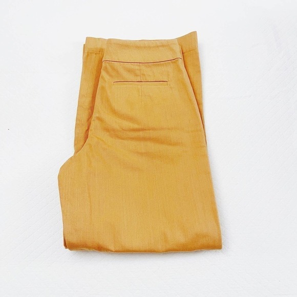 Club Monaco A line Denim Sandstorm Orange Pants SZ0 - Picture 7 of 9